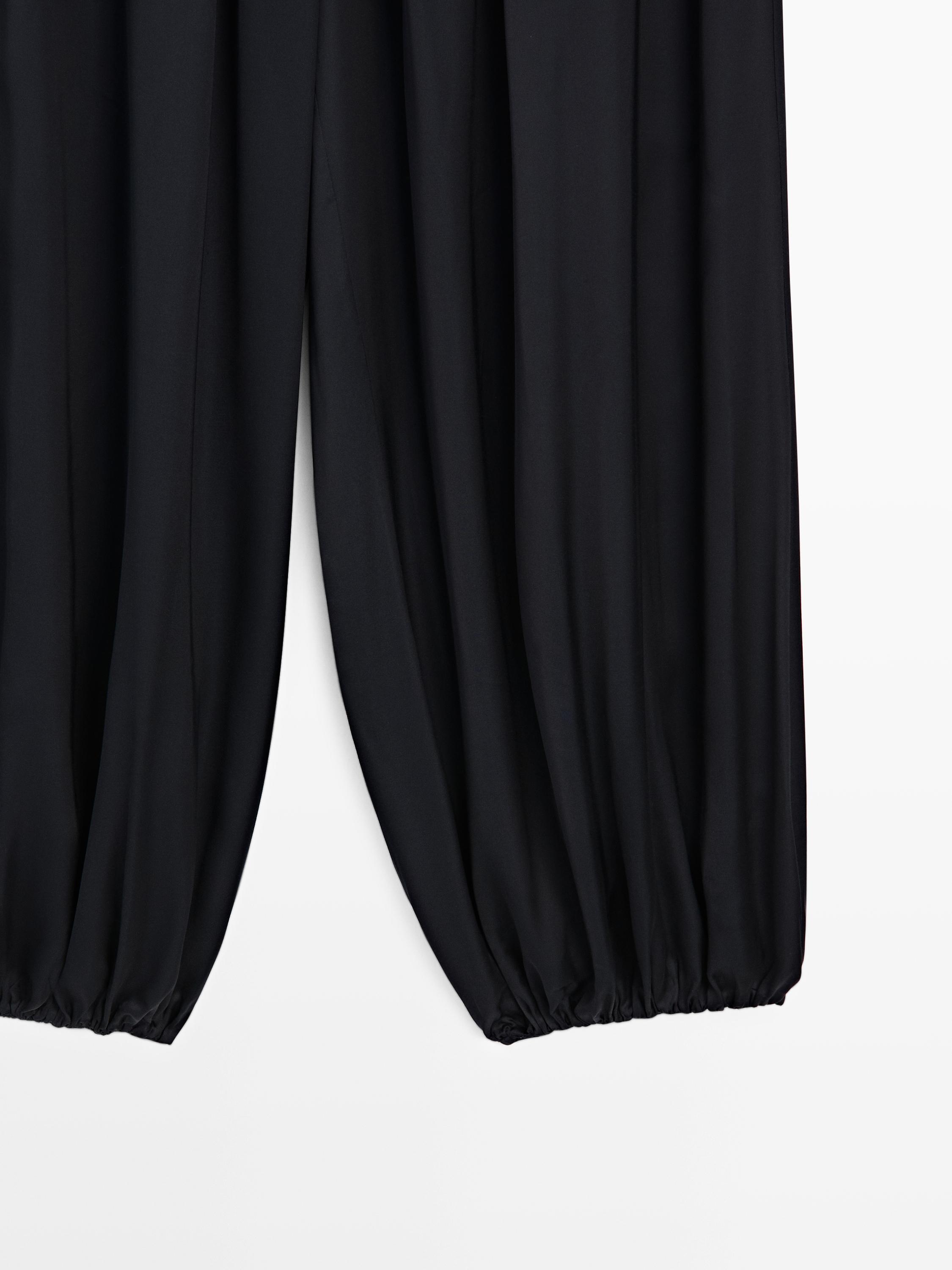 Balloon fit satin pants